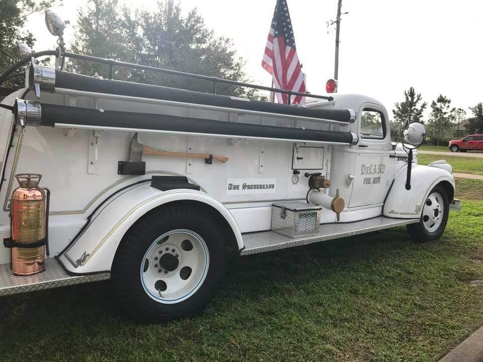 1942 DeLand Fire Truck now named The Sutherland in honor of our very own N4GMU, Dave